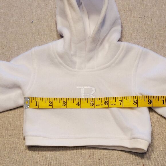 Middleton Reborn Doll White Hooded Fleece Doll Jacket Outfit - Picture 5 of 9